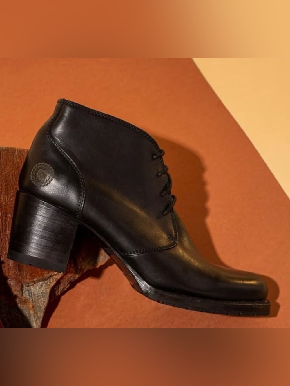 New / Like New Ranch Road Lace Up Bootie Black Y2K Spain